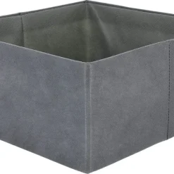 Förvaringslåda grå, vikbar, 2-pack