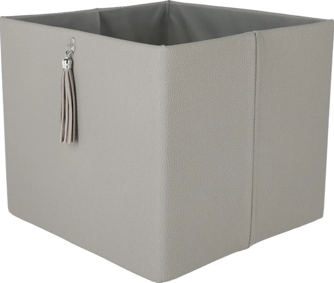 Förvaringslåda kvadrat, konstläder