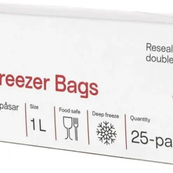 Fryspåsar zip, återförslutningsbara
