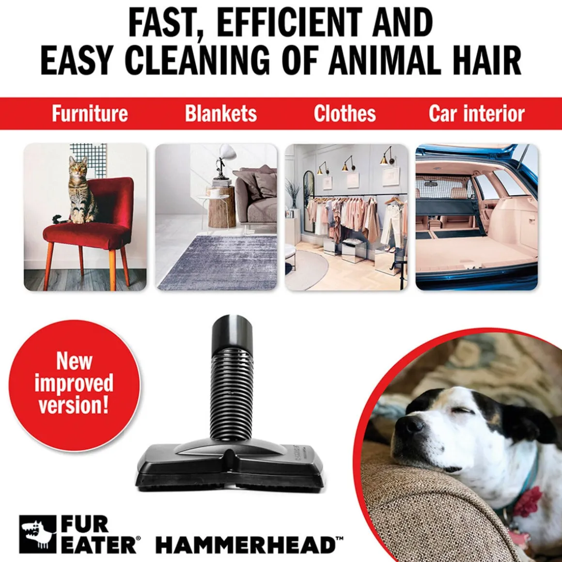 FurEater Pet Hair Remover dammsugarmunstycke