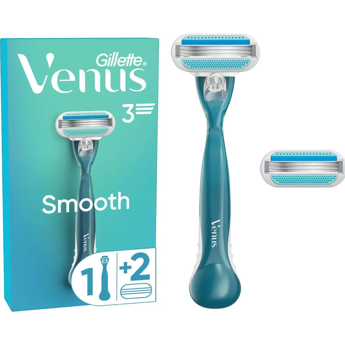 Gillette Venus Smooth rakhyvel, 2 rakblad