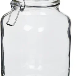 Glasburk med lock
