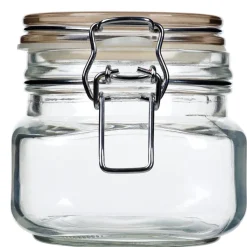Glasburk med lock