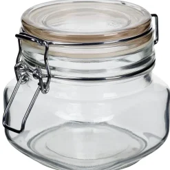 Glasburk med lock