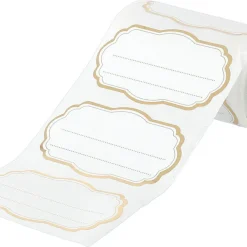 Guldetiketter på rulle, 50-pack