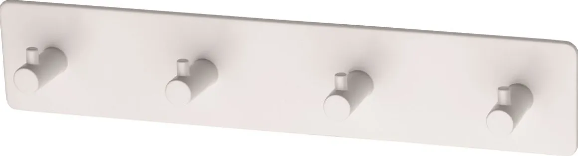 Habo Flair självhäftande kroklist 4 krokar, metall