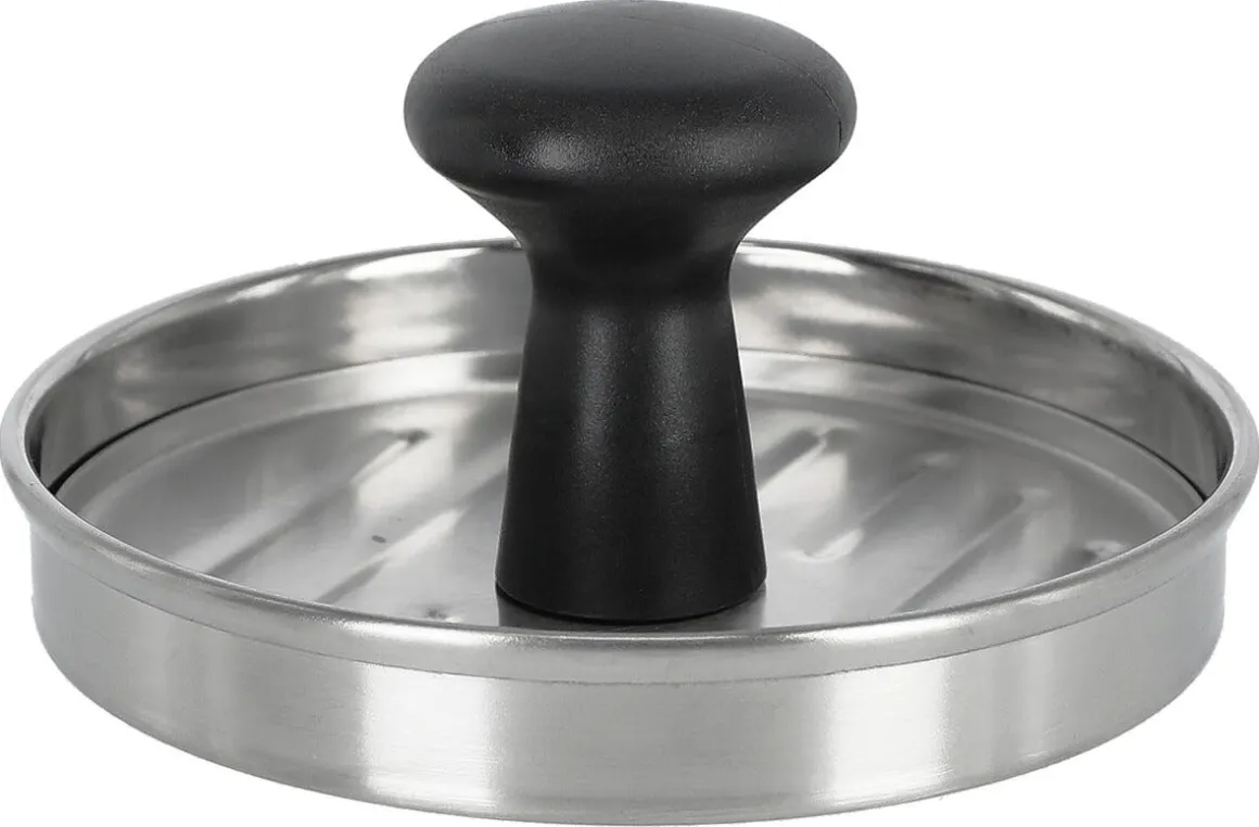 Hamburgerpress rostfritt stål, 12,5 cm