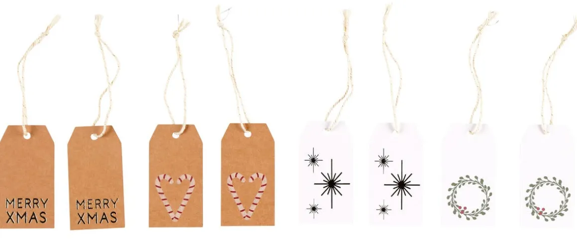 Hängetiketter Jul 8-pack