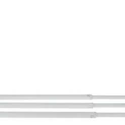 Hängkorg för hyllplan, metall, vit, bredd 39-69 cm