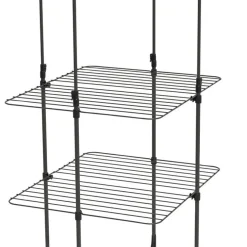 Hopfällbar torkställning, justerbar 117,5-180 cm