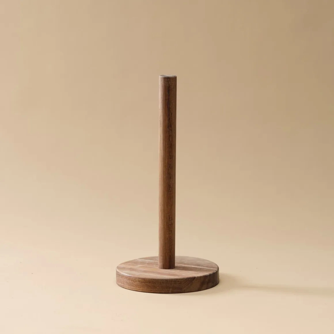 Hushållspappershållare trä, 28 cm