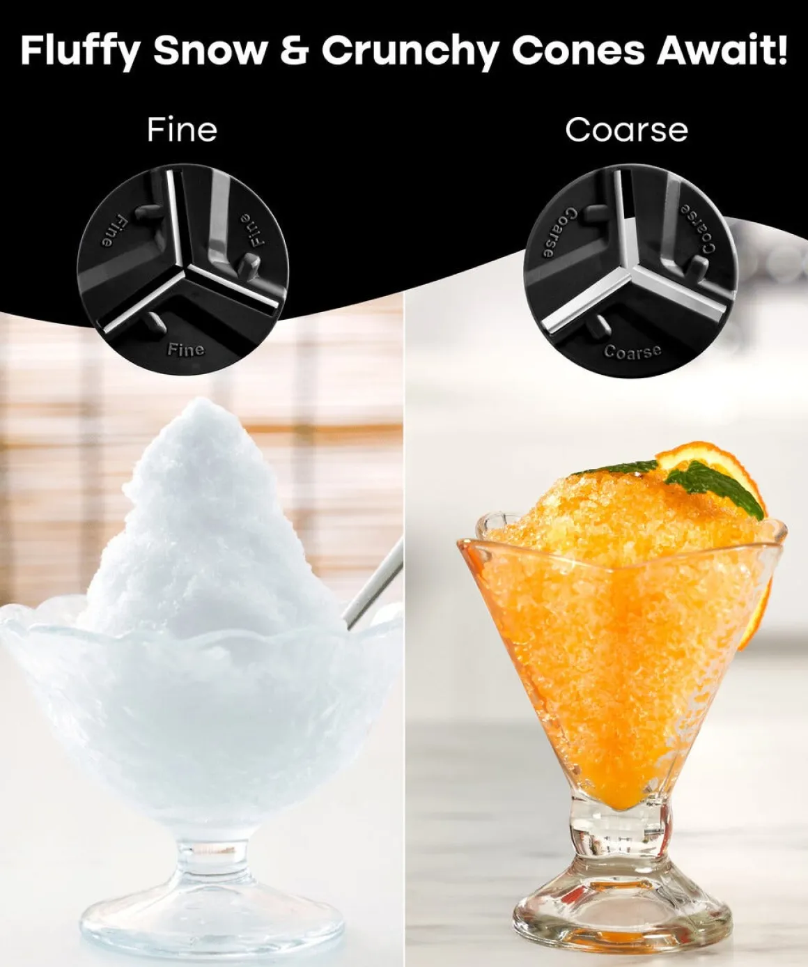 Ishyvel för frusen frukt och is