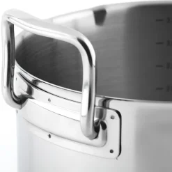 Kastrullset induktion rostfritt stål, 6 delar