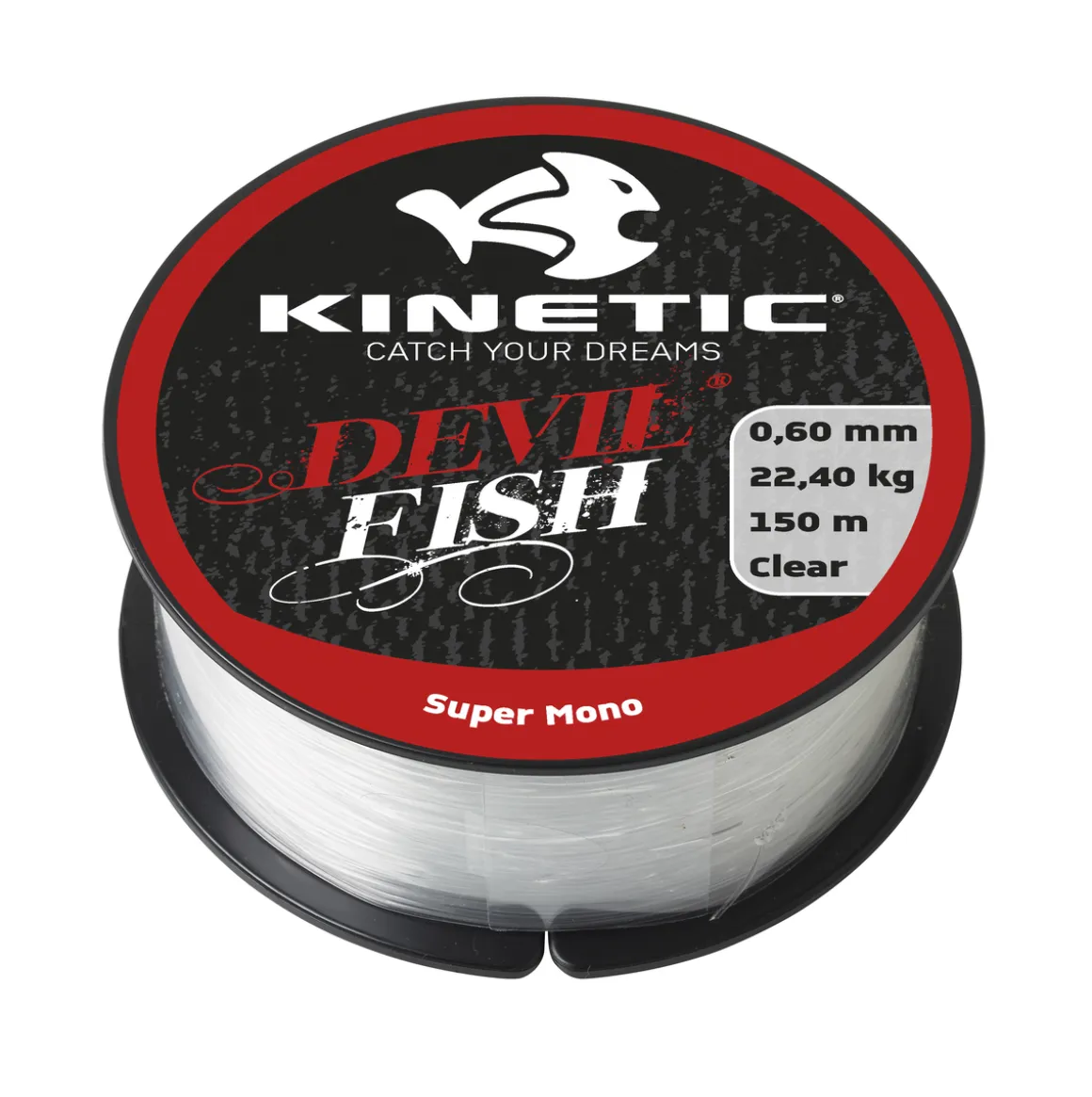 Kinetic nylonlina 0,6 mm, transparent, 150 m