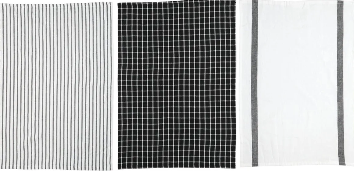 Kökshanddukar bomull, 3-pack
