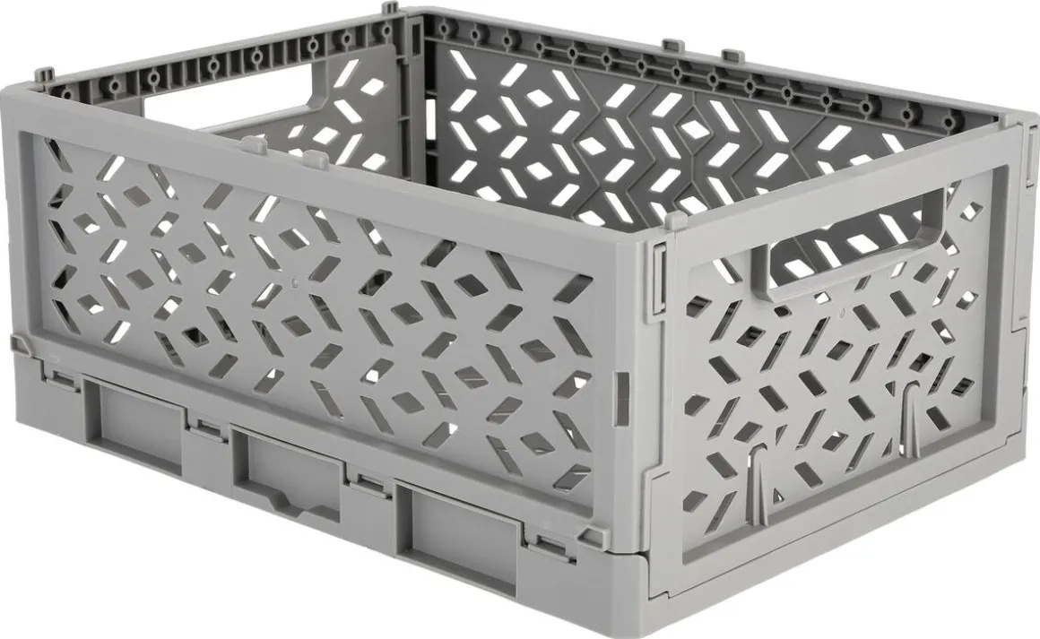 Klappbox av återvunnen plast, large 33 x 24,5 x 13,8 cm