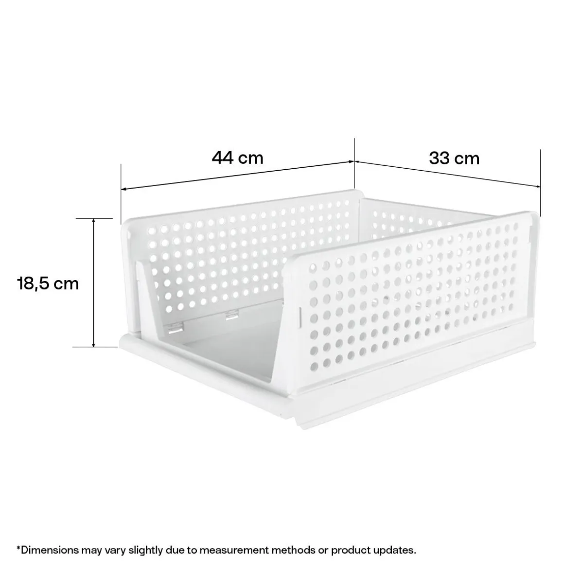 Klappbox med öppen front, vit