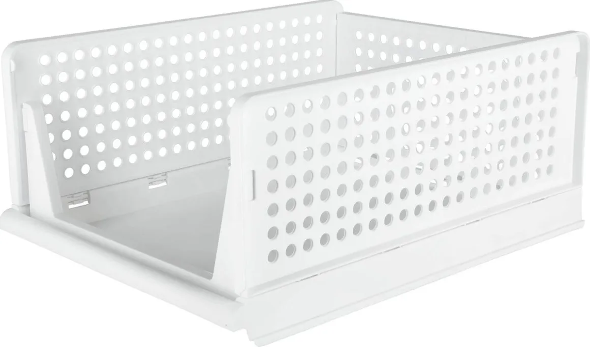 Klappbox med öppen front, vit