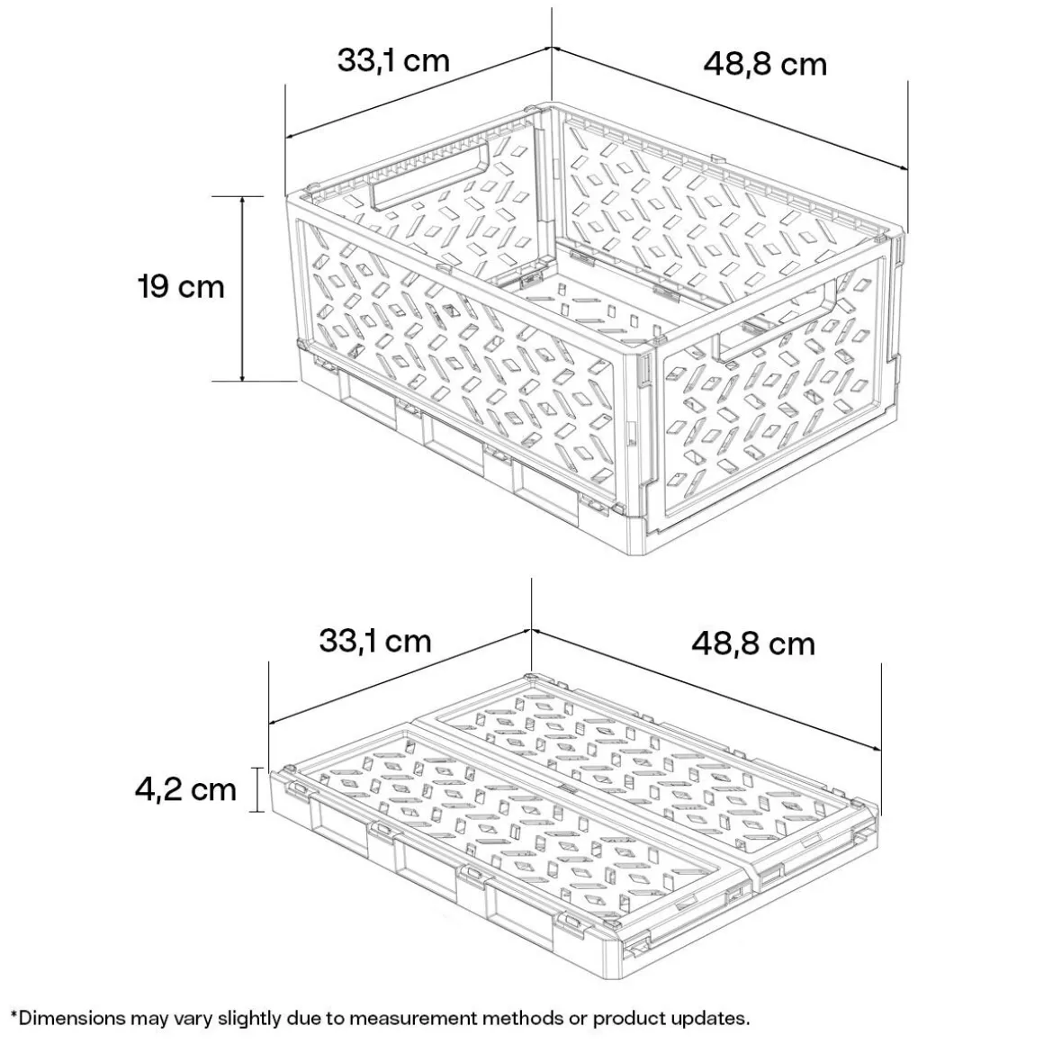 Klappbox transparent