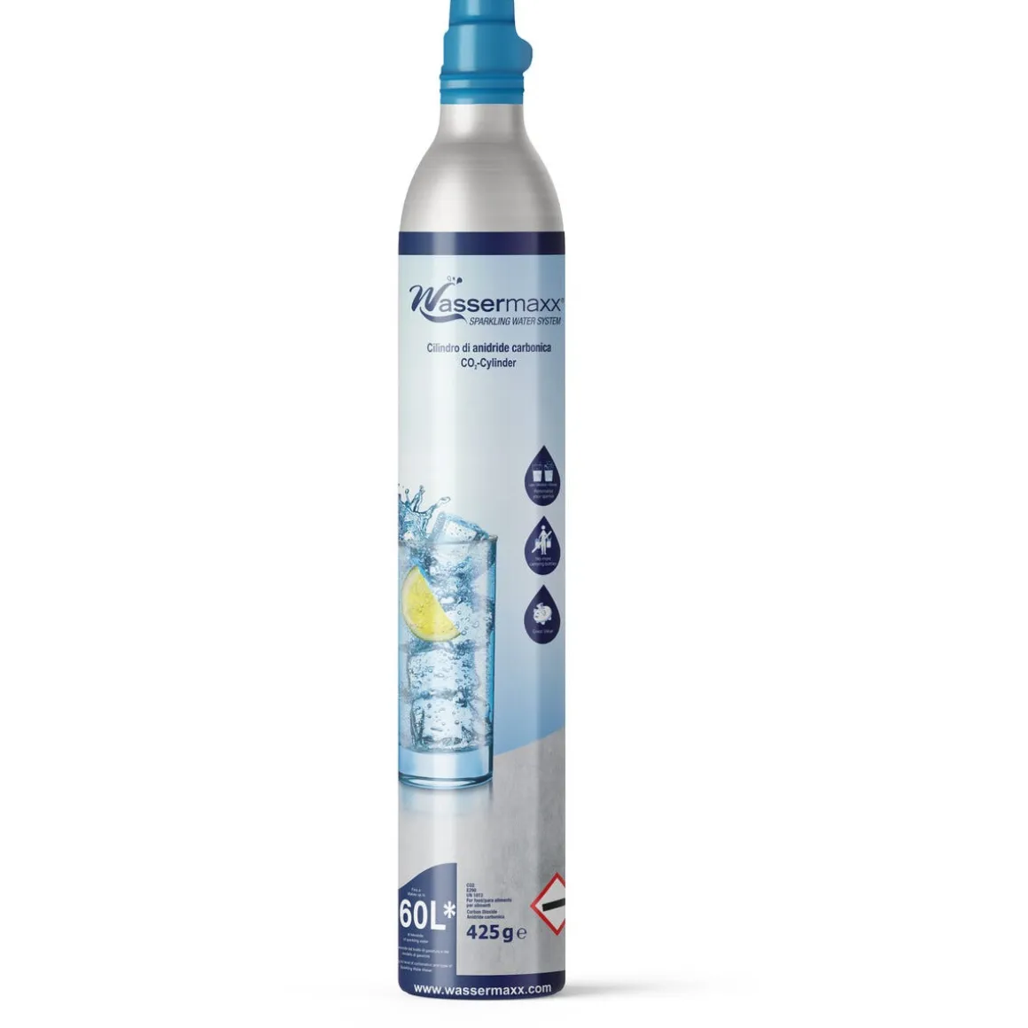 Kolsyrepatron påfyllning / byte Wassermaxx, 60 liter