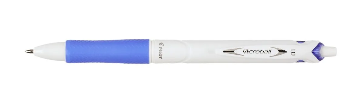 Kulspetspenna Pilot Acroball Pure White, Begreen 1,0