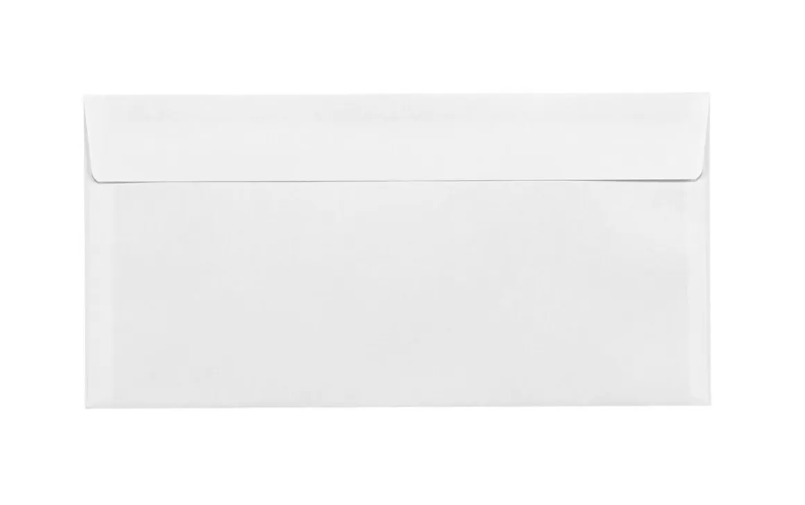 Kuvert E65, vita, 50-pack