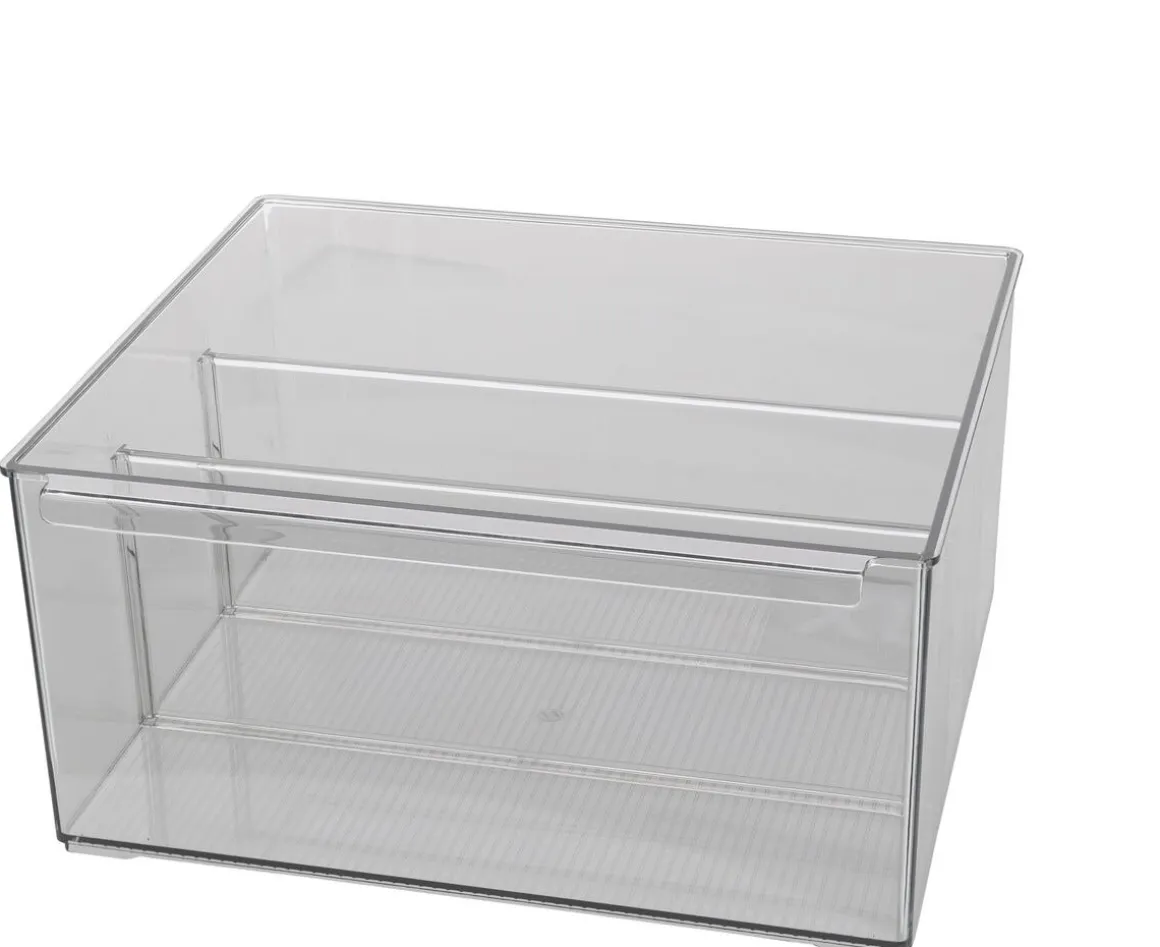 Kylskåpsförvaring med avdelare, transparent