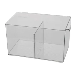 Kylskåpsförvaring med avdelare, transparent