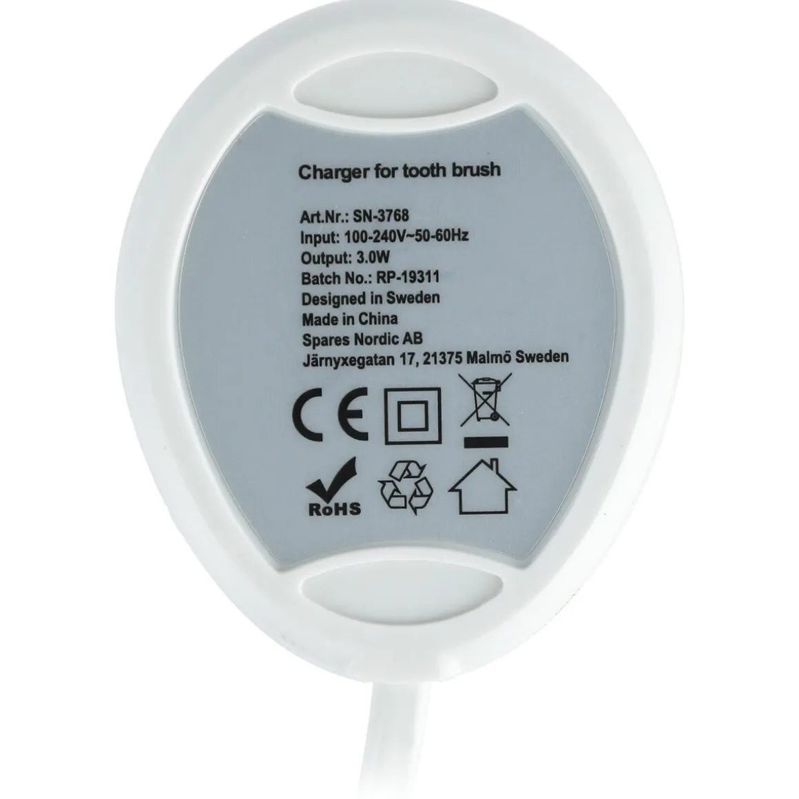 Laddare till Braun Oral-B iO-serie 7/8/9/10 eltandborste