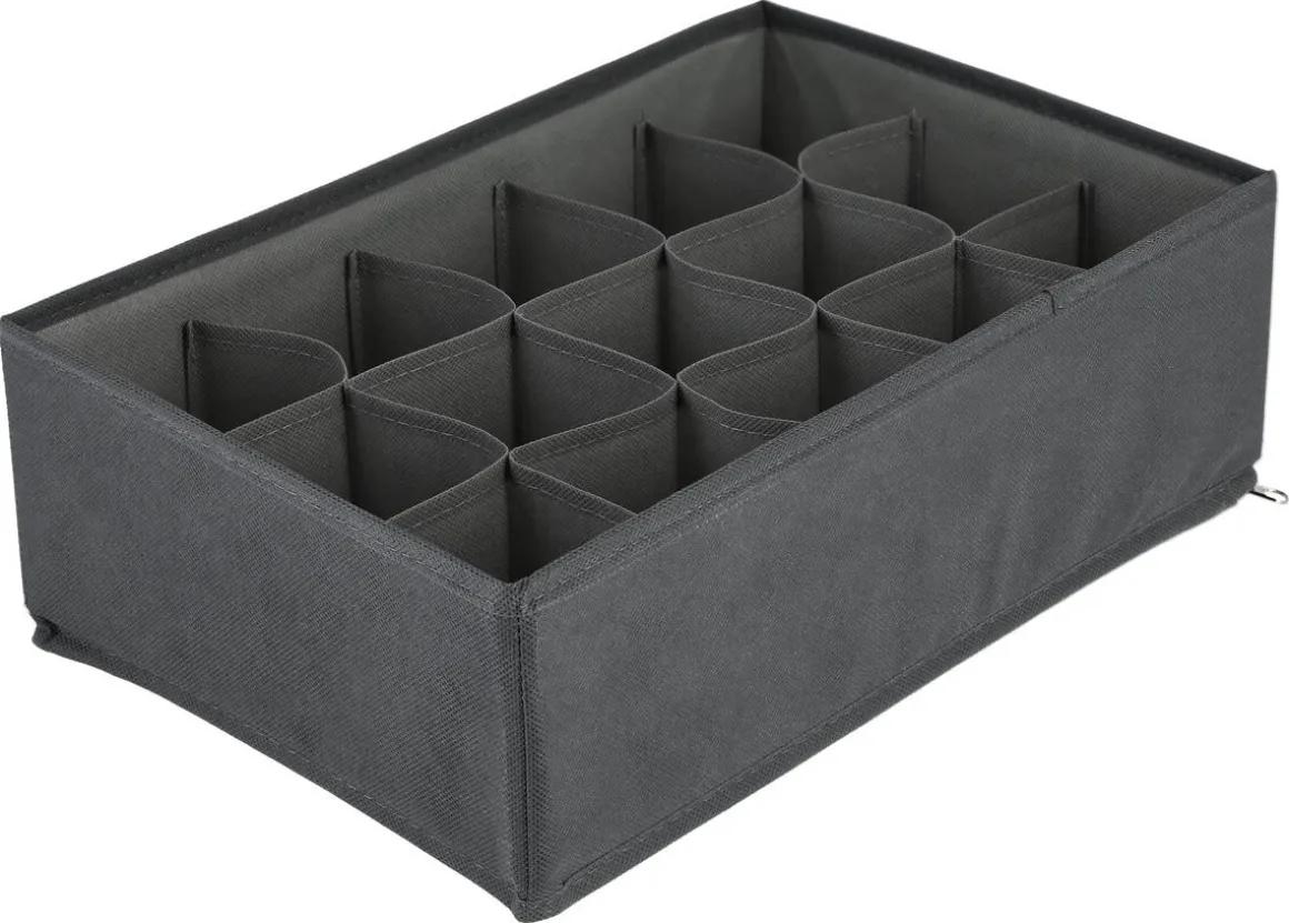 Lådinredning för småförvaring, 15 fack, 34 x 22 x 10 cm