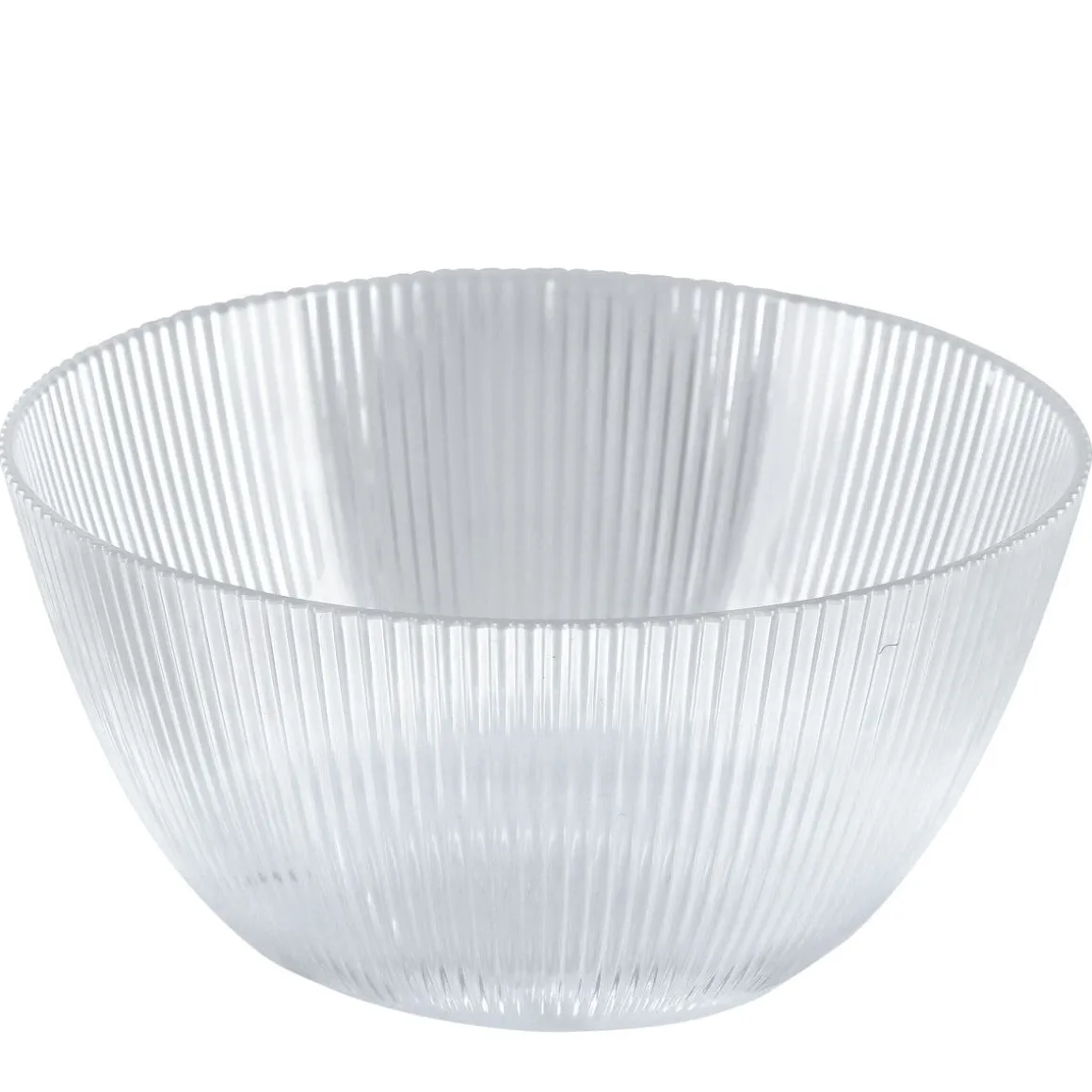 Liten plastskål transparent 15 cm, 4-pack