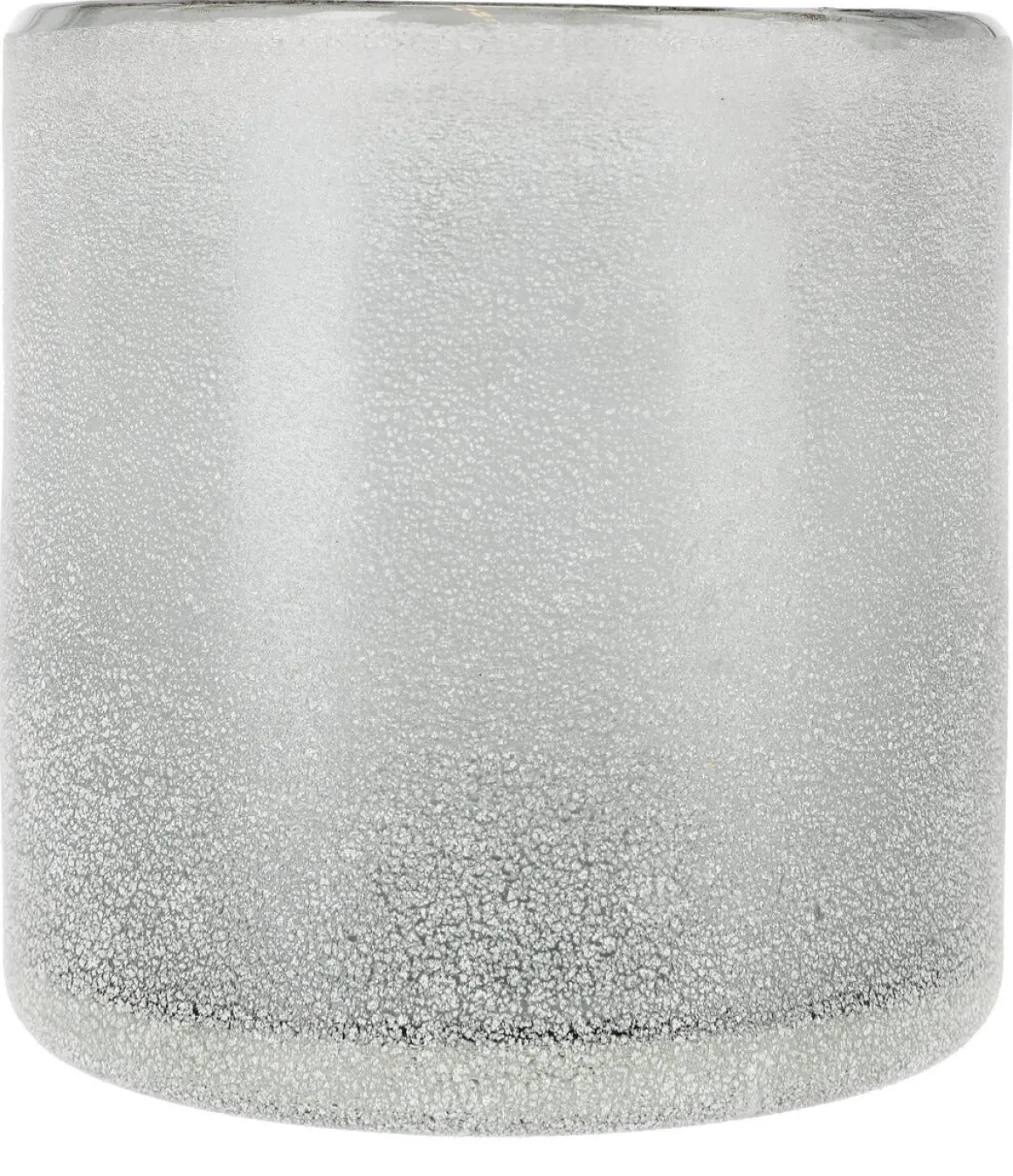 Ljuslykta i frostat glas, grå