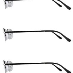 Läsglasögon metall, 3-pack