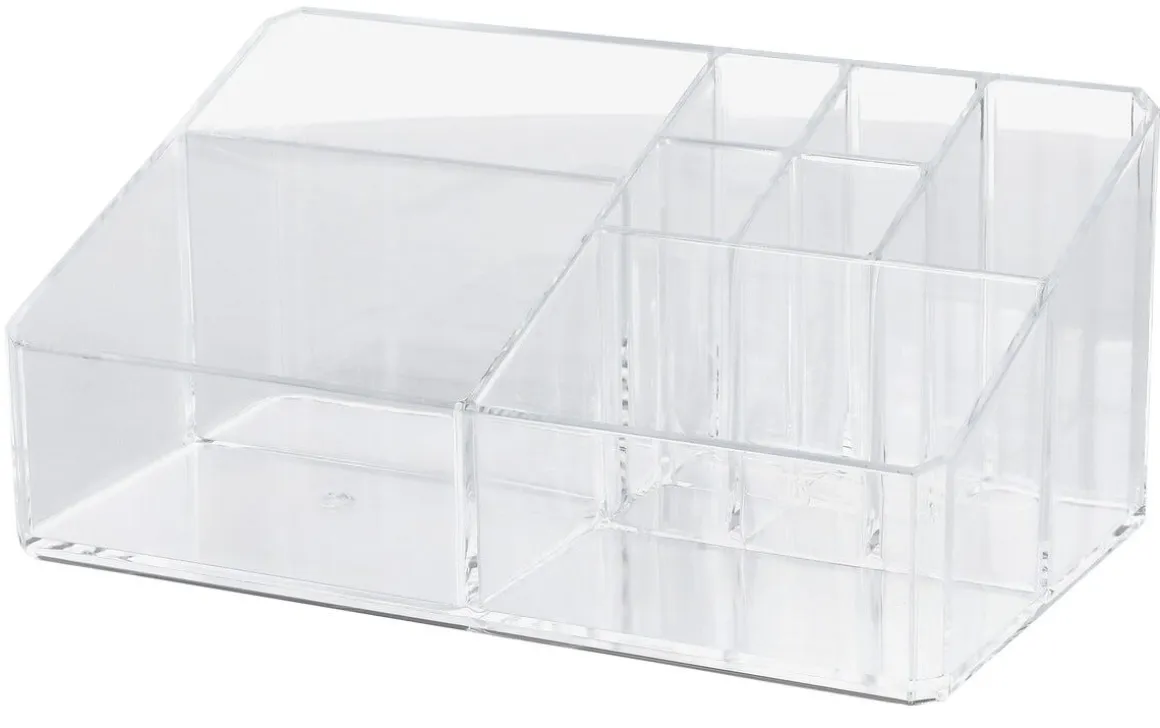 Makeup organizer 8 fack, sminkställ i klar plast