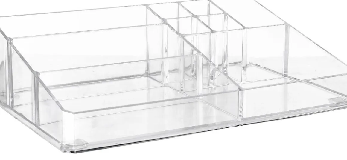 Makeup organizer, klar plast