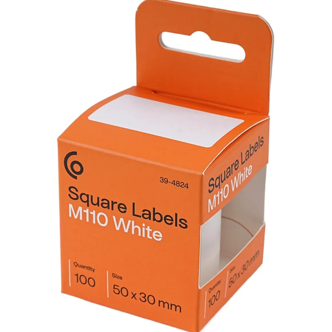 M110-etiketter, 50 × 30 mm, vita, 100-pack