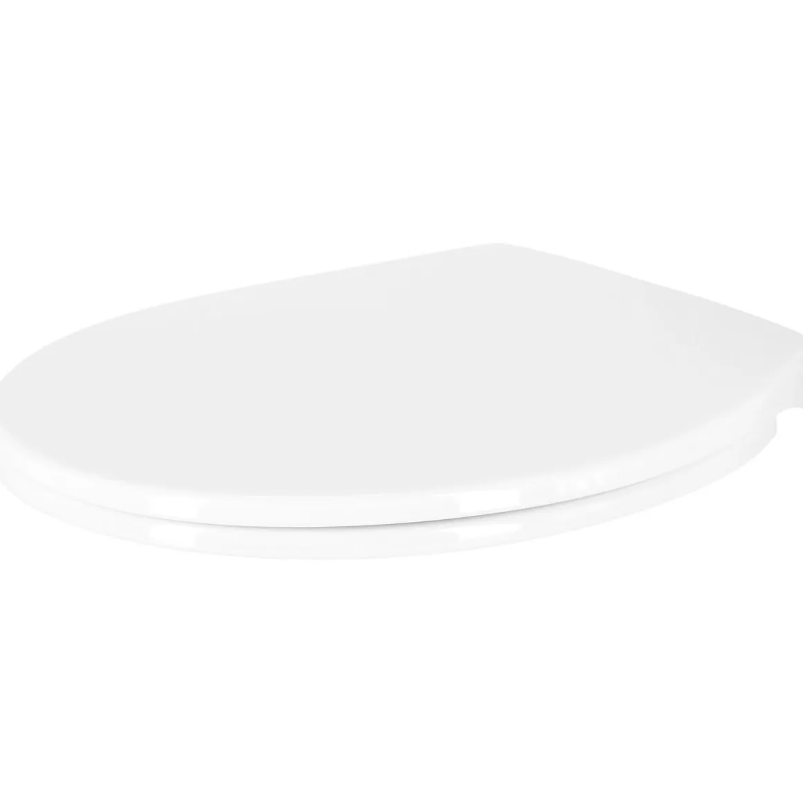 Mjukstängande toalettsits universal plast, vit