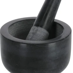 Mortel marmor, svart, 12 x 8 cm