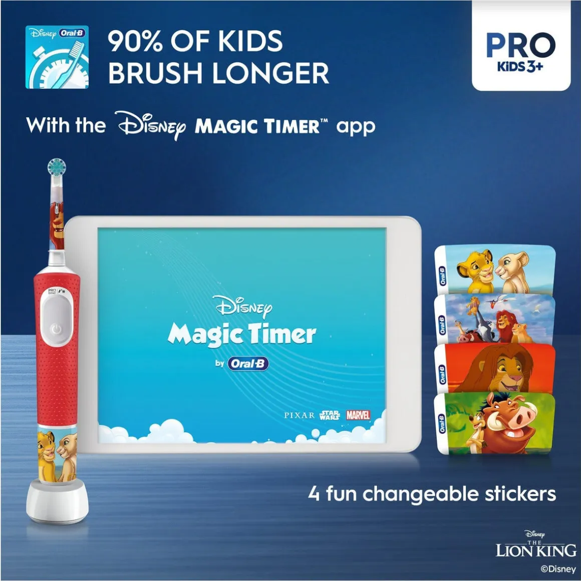 Oral-B Pro Kids The Lion King eltandborste barn, från 3 år