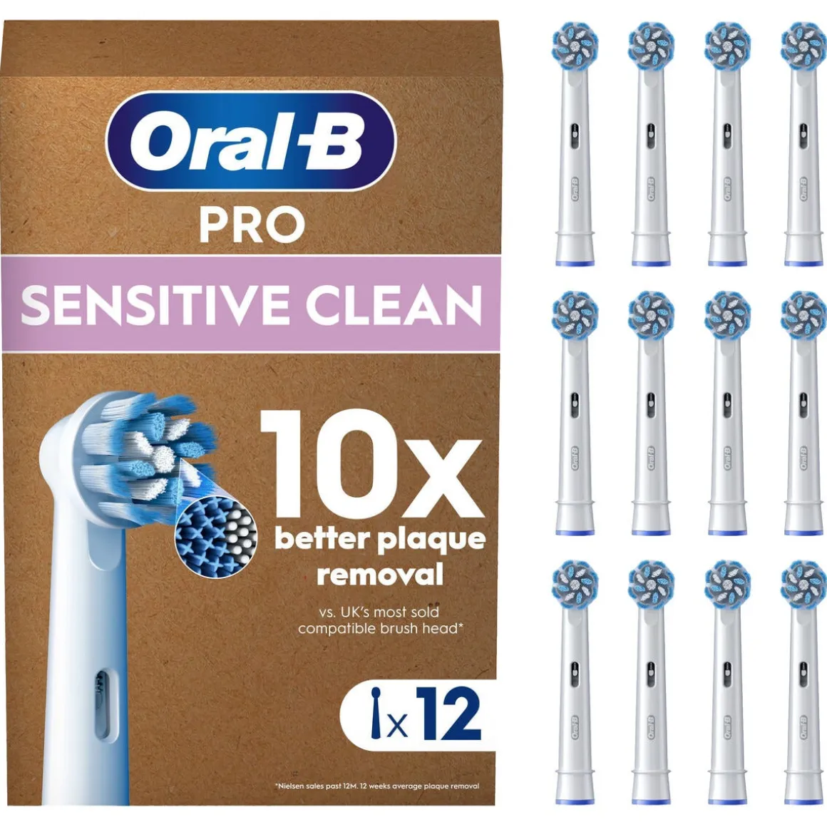 Oral-B Pro Sensitive Clean borsthuvud, vit