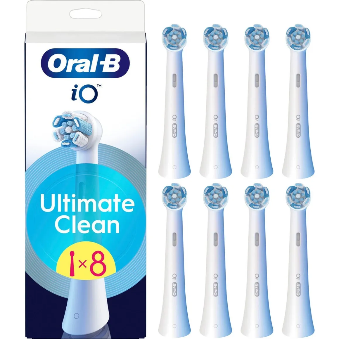 Oral-B iO Ultimate clean borsthuvud, vit