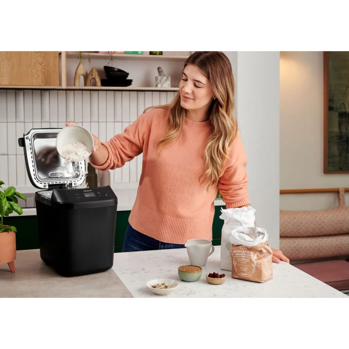 Panasonic SD-PN100 Mini liten bakmaskin, svart