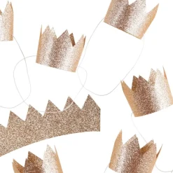 Papperskronor guld 10-pack