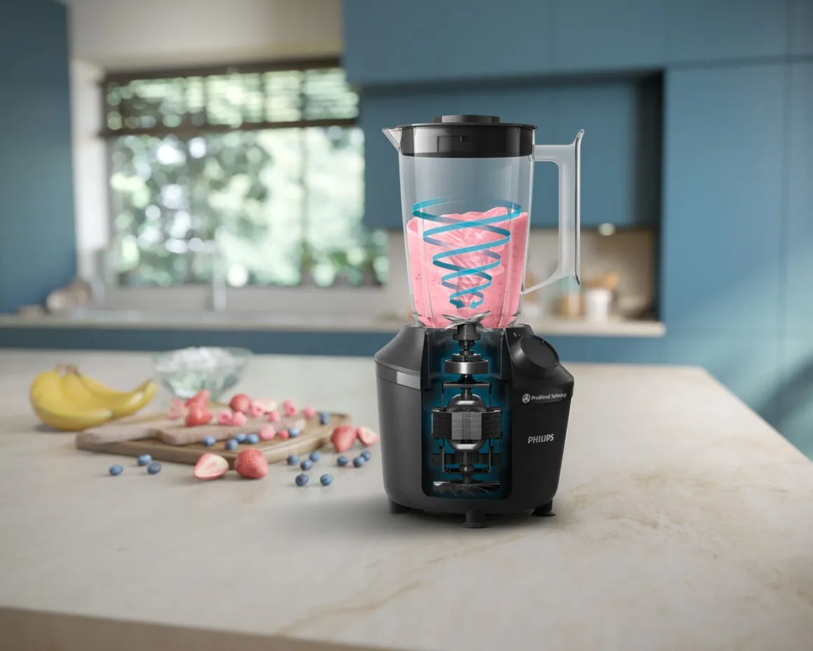 Philips HR2041/41 blender 1,9 l, svart
