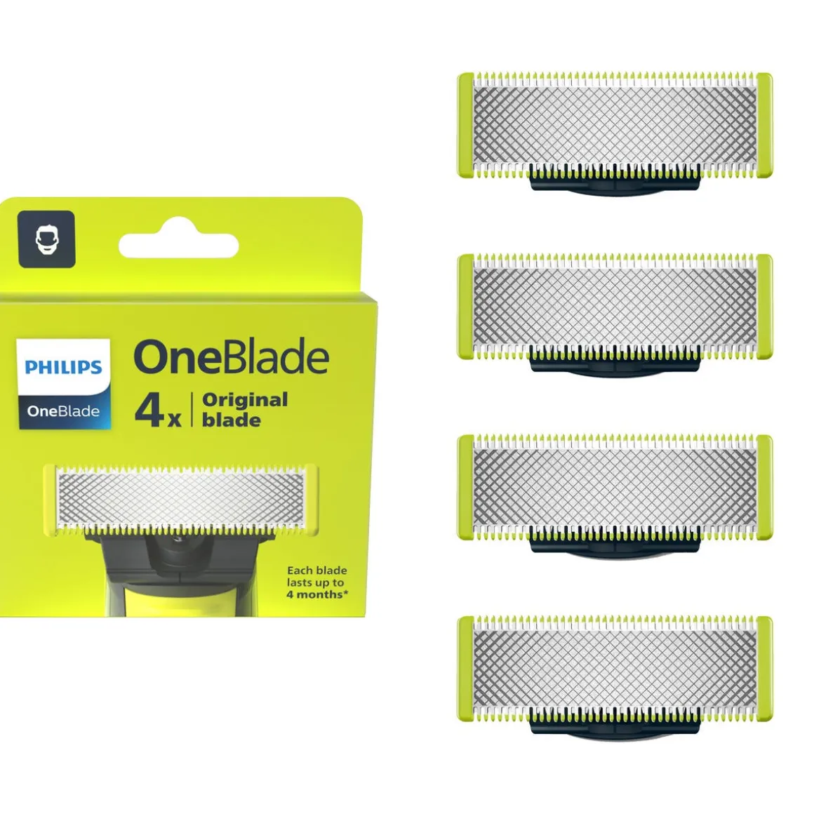 Philips OneBlade utbytesblad 4-pack, QP240/50