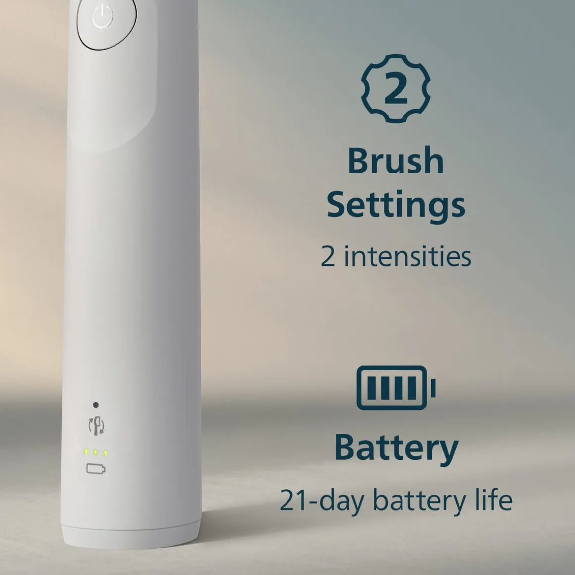 Philips Sonicare 5300 Duo eltandborste svart, vit, 2-pack