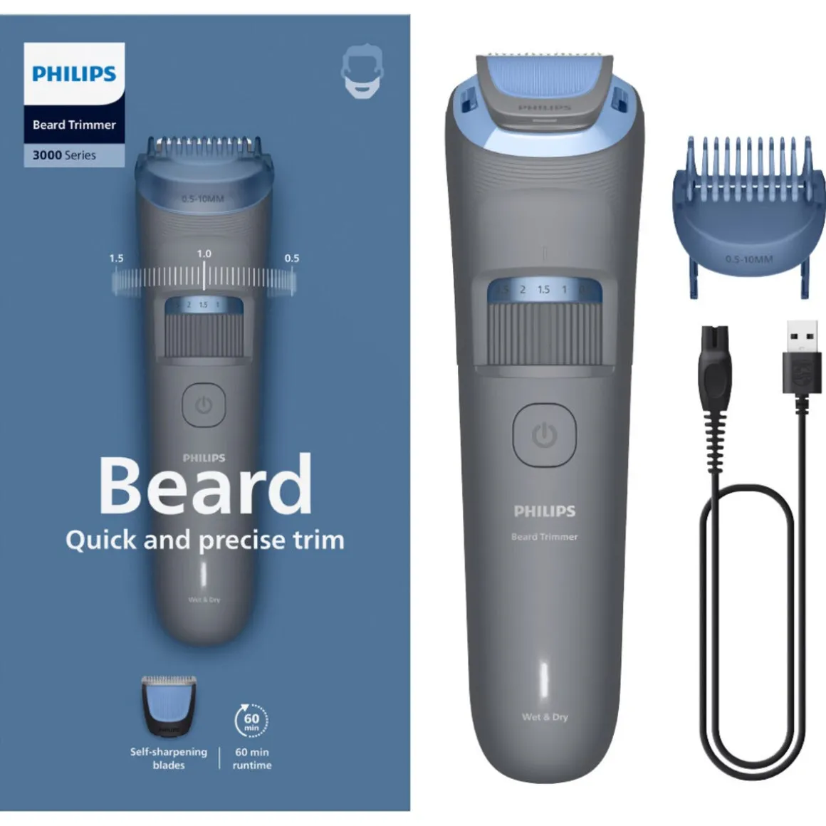 Philips BT3615/15 Series 3000 skäggtrimmer