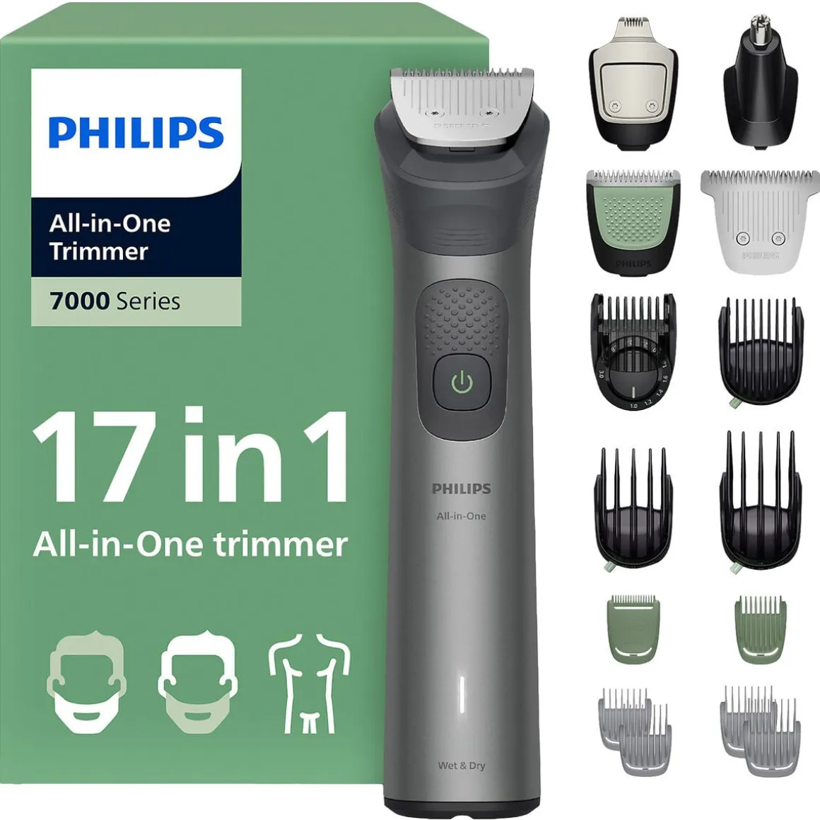 Philips MG7951/15 multitrimmer 17-i-1, batteridriven