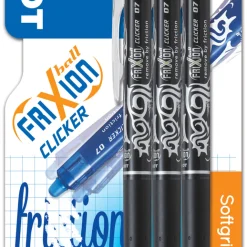 Pilot Frixion Clicker kulspetspenna svart, 3-pack