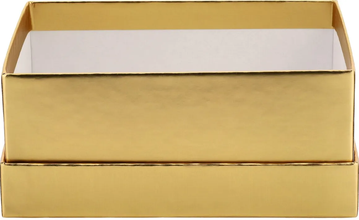 Presentask liten, guld, 100 x 150 x 60 mm
